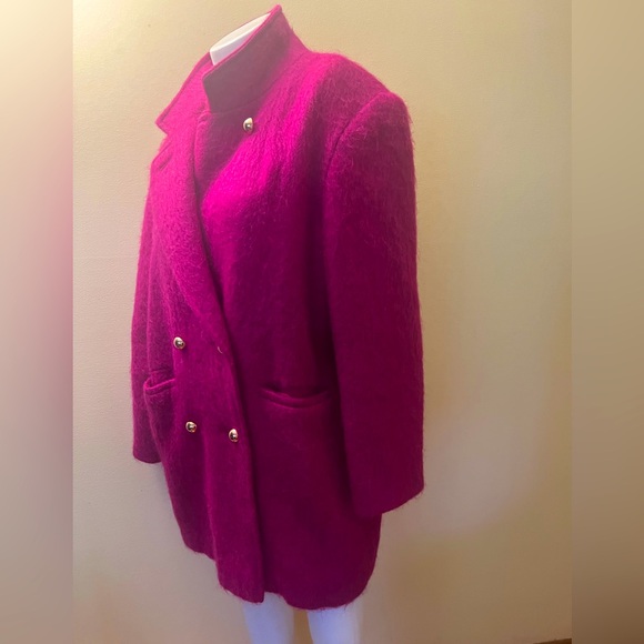 Vintage Wayne Stuart Magenta  Mohair Wool Jacket. - Picture 4 of 7